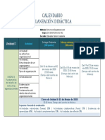 Calendario Unidad 2 DEOR