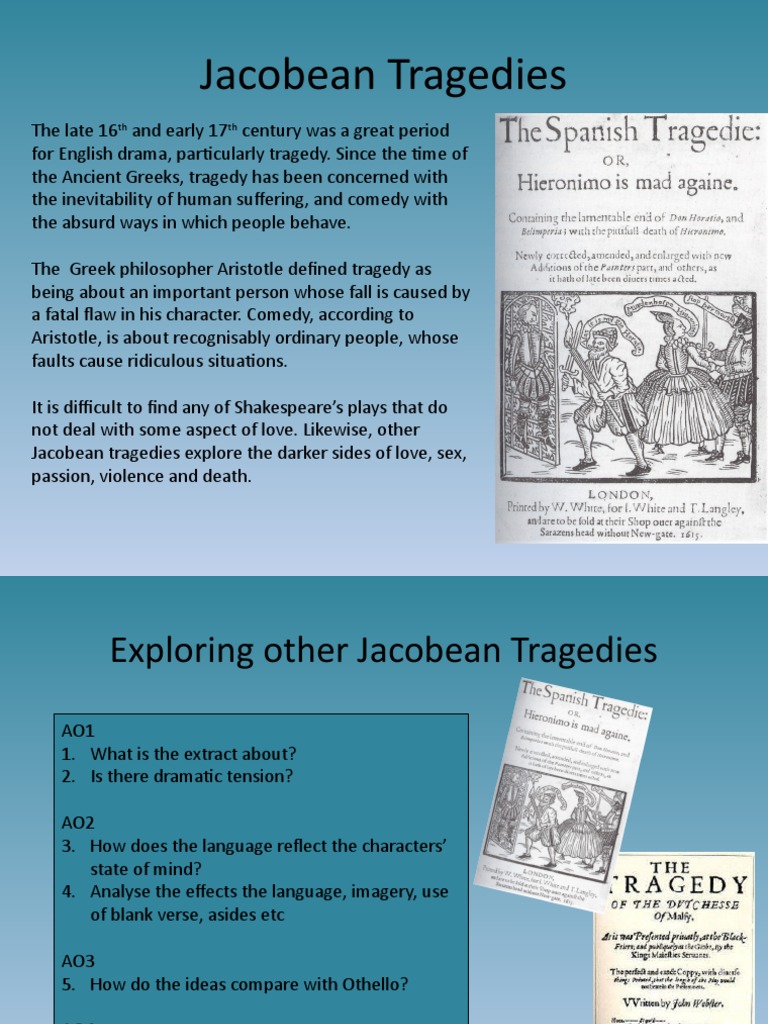 Exploring Jacobean Tragedies and Love | PDF | Tragedy | Comedy