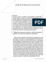 Dialnet ProblemasEstructuralesDeLaDemocraciaEcuatoriana 2698562 PDF