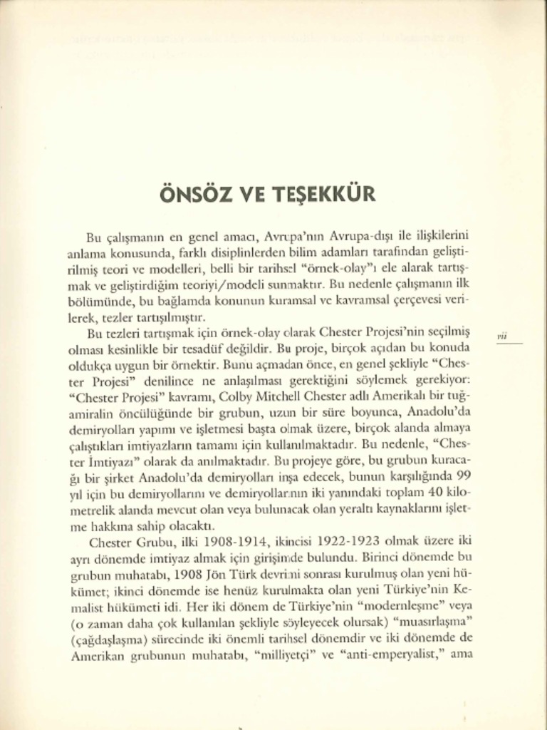 Bilmez Bülent Can, Chester Projesi, Önsöz ve Giriş