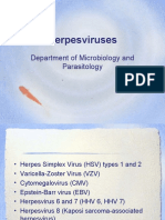 Herpesviruses: Department of Microbiology and Parasitology