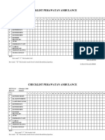 Checklist Perawatan Ambulance