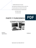 Partes y funciones de una computadora