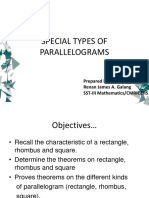 RectanglesSquaresRhombus - Special Types of Parallelogram