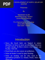 Design and Development of Noryl Solar Air