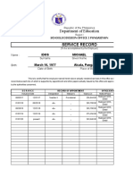 Updated Service Record 2020