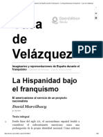 Imaginarios y Representaciones de España Durante El Franquismo - La Hispanidad Bajo El Franquismo