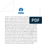 An Overview of Tata Comany