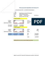 500MVA 7UT635 Testing Calculations