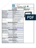 Data Sheet For SMD 200W Driverless LED Flood Light