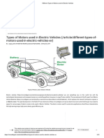 Different Types of Motors Used in Electric Vehicles