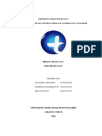 Proposal Alternatif Antikoagulan Darah