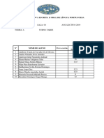 Notas Da Prova Oral de Língua Portuguesa