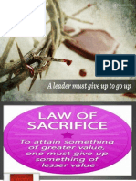  Law of Sacrifice