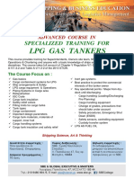 Advanced Course in Specialized Training For LPG Gas Tankers