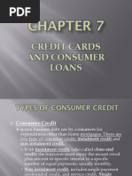 Chapter 7 Credit Cards and Consumer Loans 1 Semi Final 5