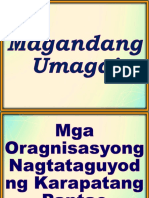 Lesson 34 Mga Organisasyong Nagtataguyod NG Karapatang Pantao