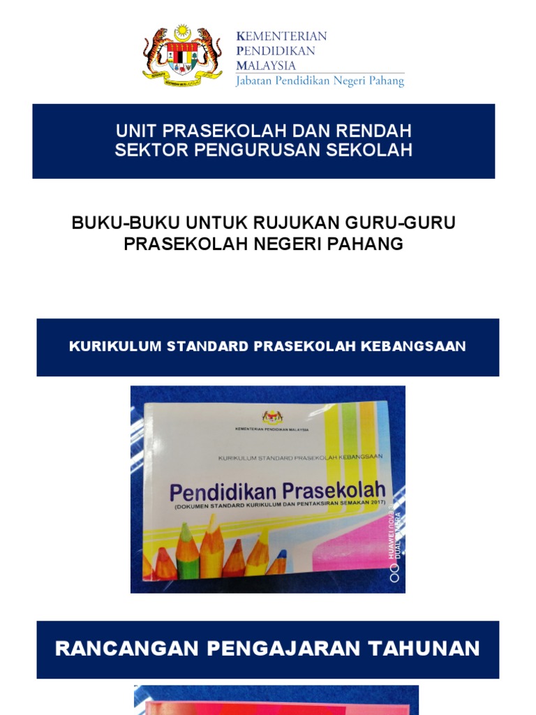 Senarai Buku Rujukan Prasekolah