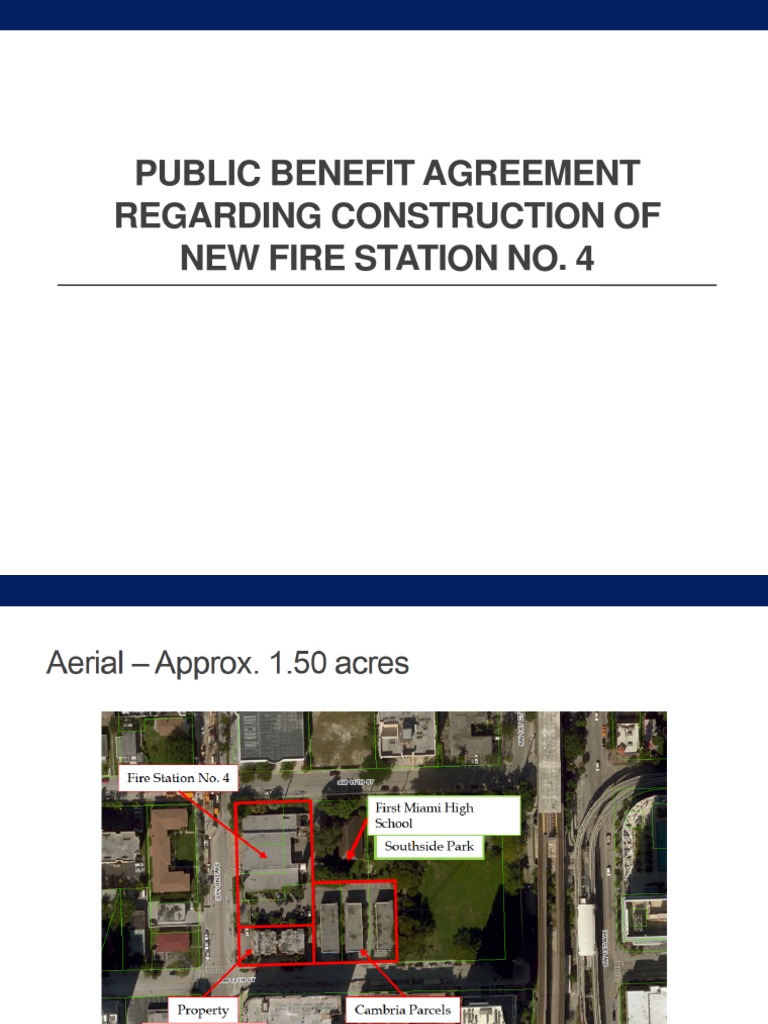 Southside Park Fire Station Agreement | PDF | Home & Garden