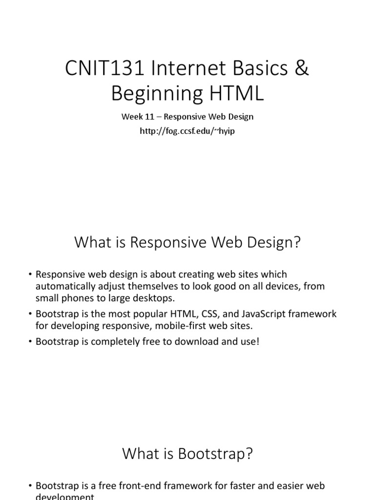 Responsive Web Design with Bootstrap | PDF