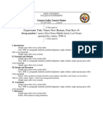 Chem Lab Report Format