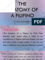 The Anatomy of A Filipino