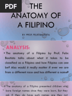 The Anatomy of A Filipino