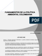 Fundamentos de la política ambiental colombiana