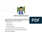 Biodata Ustadz Riza Muhammad