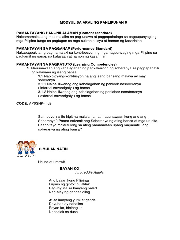 LRMDS Final MODYUL 3RD GRADING AP6 PDF