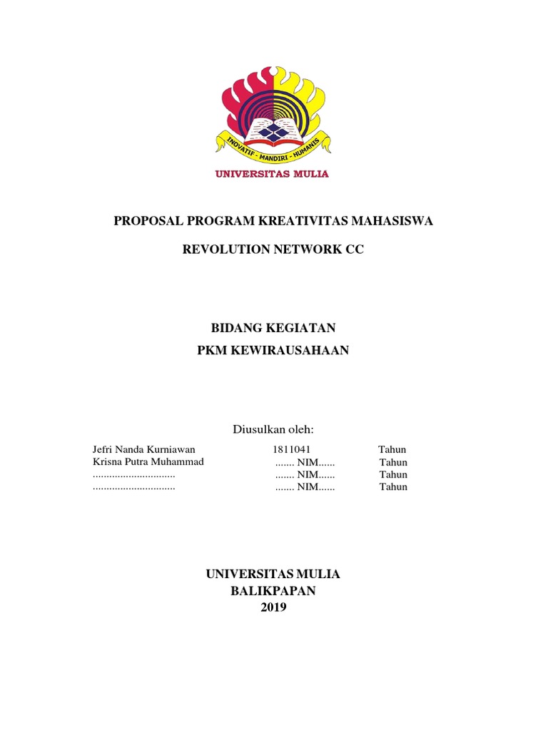 Proposal PKM Kewirausahaan Game RPG | PDF | Karier & Perkembangan ...