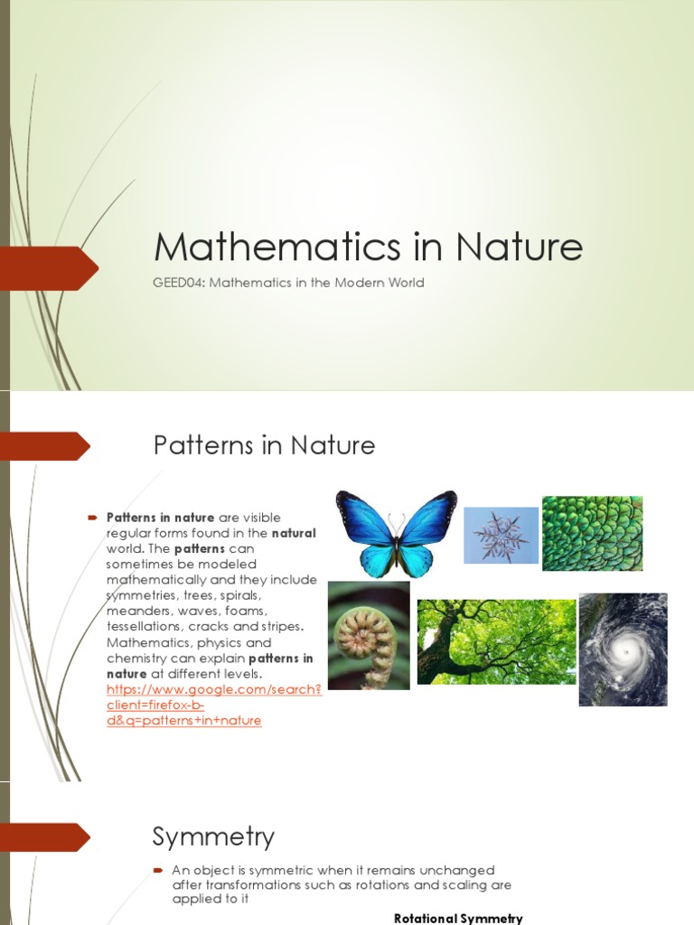 Mathematical Patterns in Nature | PDF | Teaching Methods & Materials
