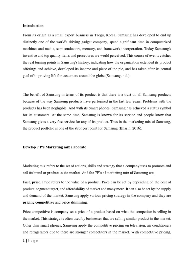 Marketing assignment product image