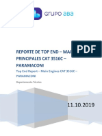 Reporte - Top End (Desarmado) MMPP Cat 3516C - Paramaconi 11.10