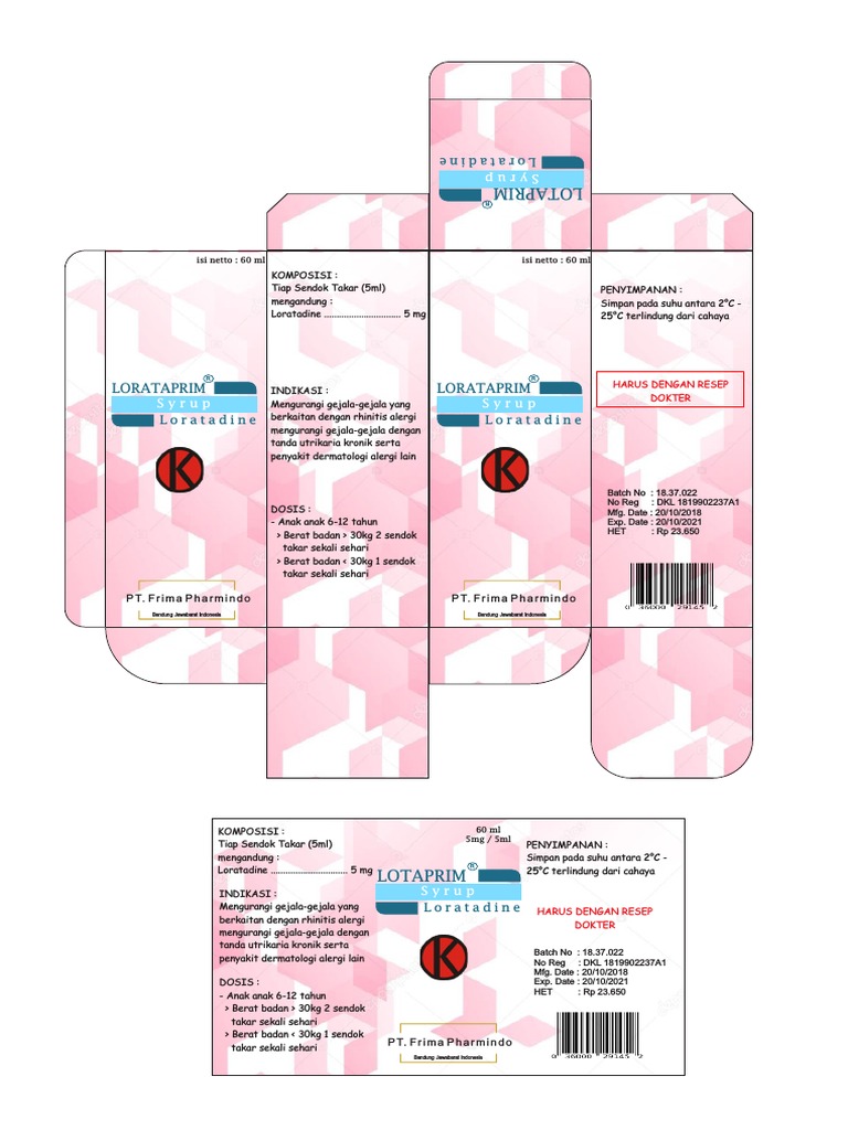Desain Kemasan Obat Sirup 60 ml | PDF