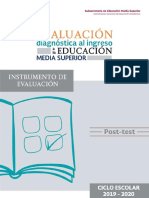 Instrumento de Evaluación Pos-Test - 2019 PDF