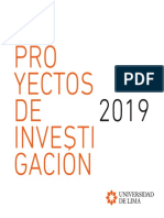 Catalogo de Investigaciones Universidad de Lima 2019 PDF