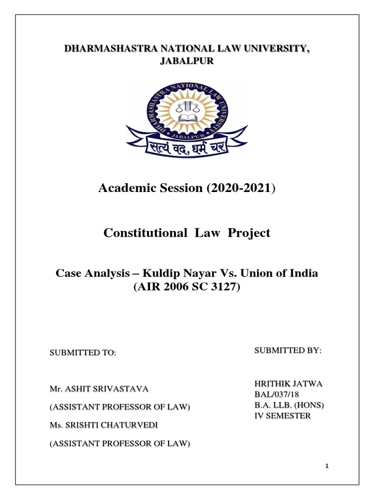 Constitution Project Hrithik | PDF