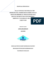 Proposal Perbedaan Tingkat Kecemasan Ibu Primigravida TM 3 Pre Post Diberikan Terapi Musik Bali Dengan Musik Sunda