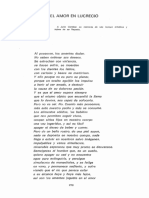 Del Amor en Lucrecio PDF