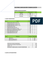 Analisis Movilizacion de Equipos