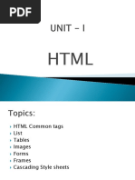 HTML and CSS