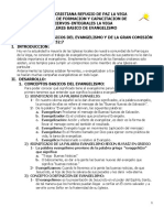 Talleres Basicos de Evangelismo de La Escuela de Formacion y Capacitacion de Líderes Siervos Integrales Lección 1 Tema Conceptos Basicos Del Evangelismo y de La Gran Comisiòn