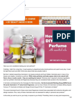 DIY Perfume Recipe