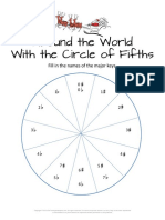 Christmas Circle of Fifths Worksheet PDF