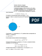 Funções de Várias Variáveis-Domínio e Imagem