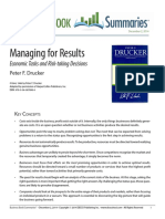 Managing For Results Summary PDF