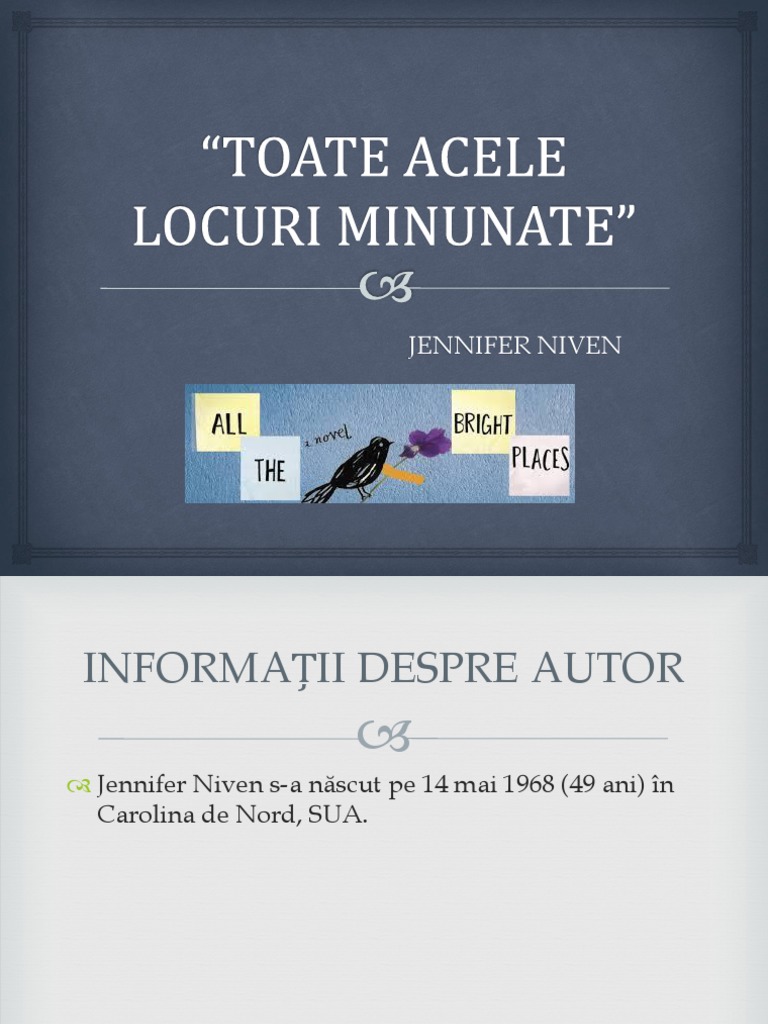 Toate Acele Locuri Minunate Toate Acele Locuri Minunate | PDF