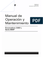 Manual de Operacion y Mantto Excavadora 330d L Caterpillar