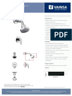 Ducha Vainsa Aquaruis M78Q7Q00 5.7 LPM PDF